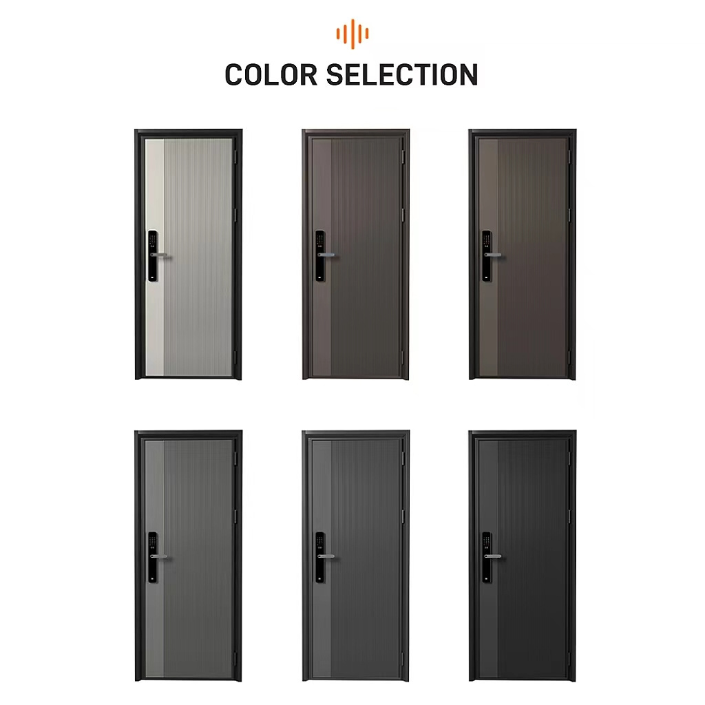 Europe Security Steel Apartment Heat insulation And Anti deformation Sound Proof Residential Entrance Door