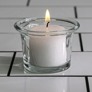 Factory luxury clear glass candle jar candle cup for candle making