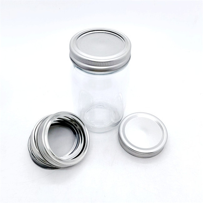 Manufacture 150ml 250ml 500ml 1000ml fermenting frutta del prato glass mason jar with metal lid cheap factory price