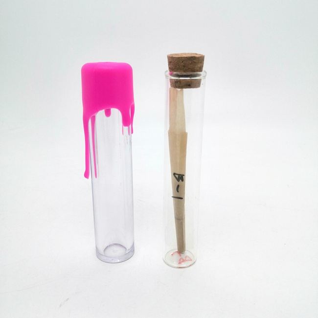 High Quality Tube with Wax-like Silicone Cap Child Resistant Screw Lid Design Label for Packwoods Joint Tubes