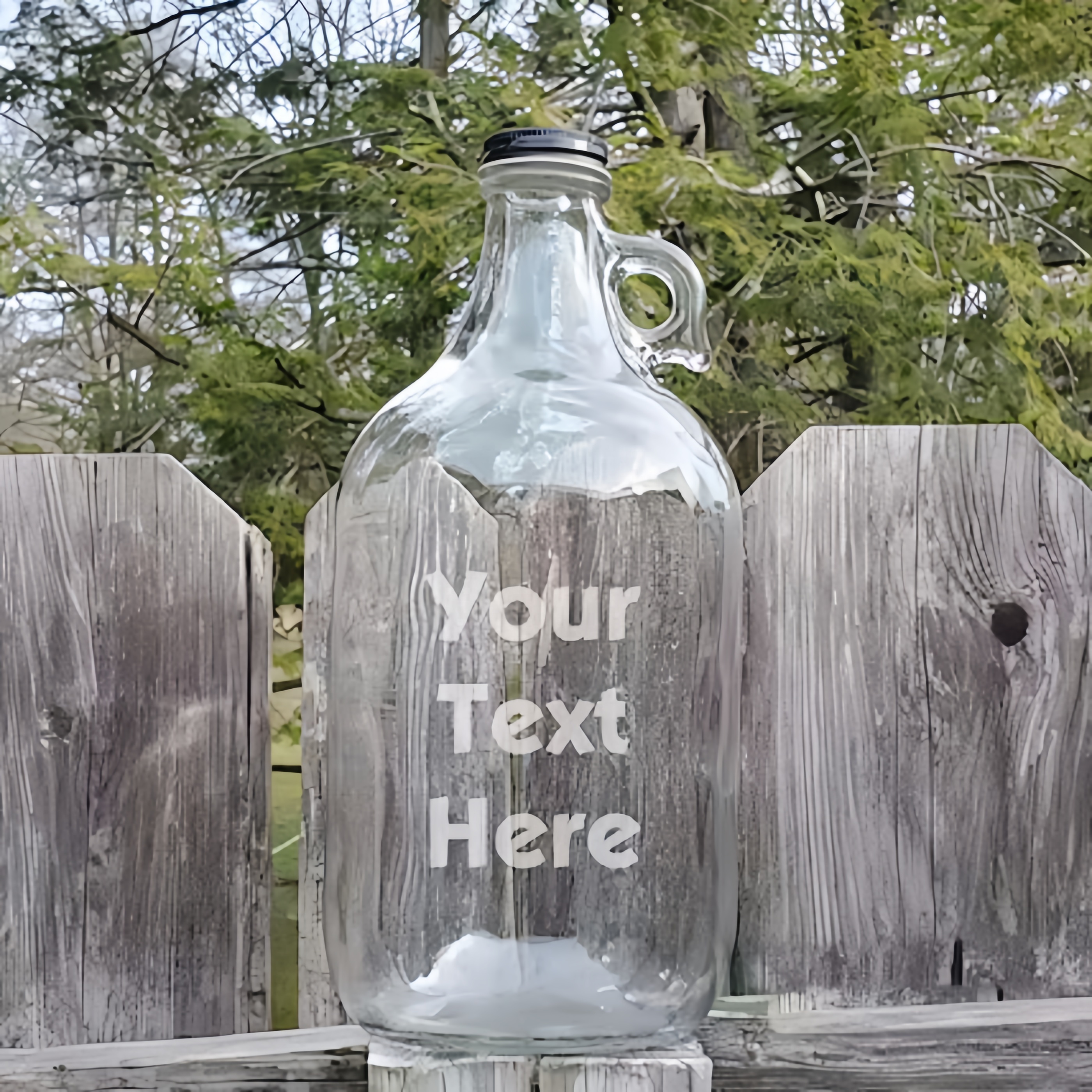 Personalized 1/2 Gallon Growler 64OZ Refillable Glass Beverage Jug Savings Bank For Wedding Accessory Coin Jar And Beer Growler