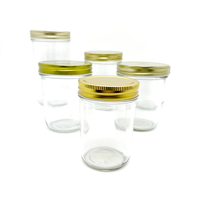 Pickle jars Wholesale 180ml 280ml 380ml Clear Wide Mouth Mason Jar Honey Jam Sauce Pickles Jars Bottles