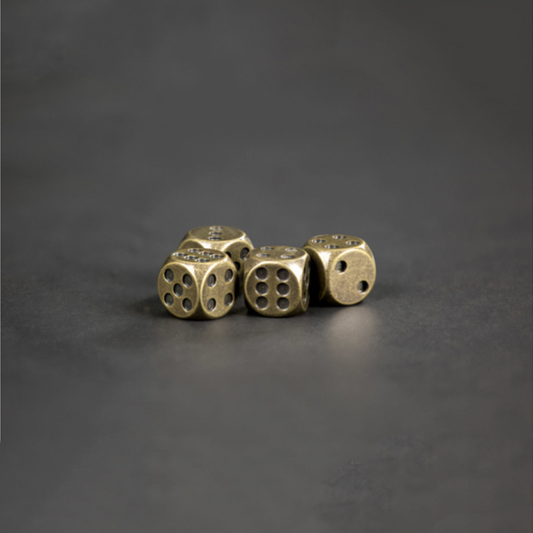 Factory price 3D design custom stainless steel gaming dice