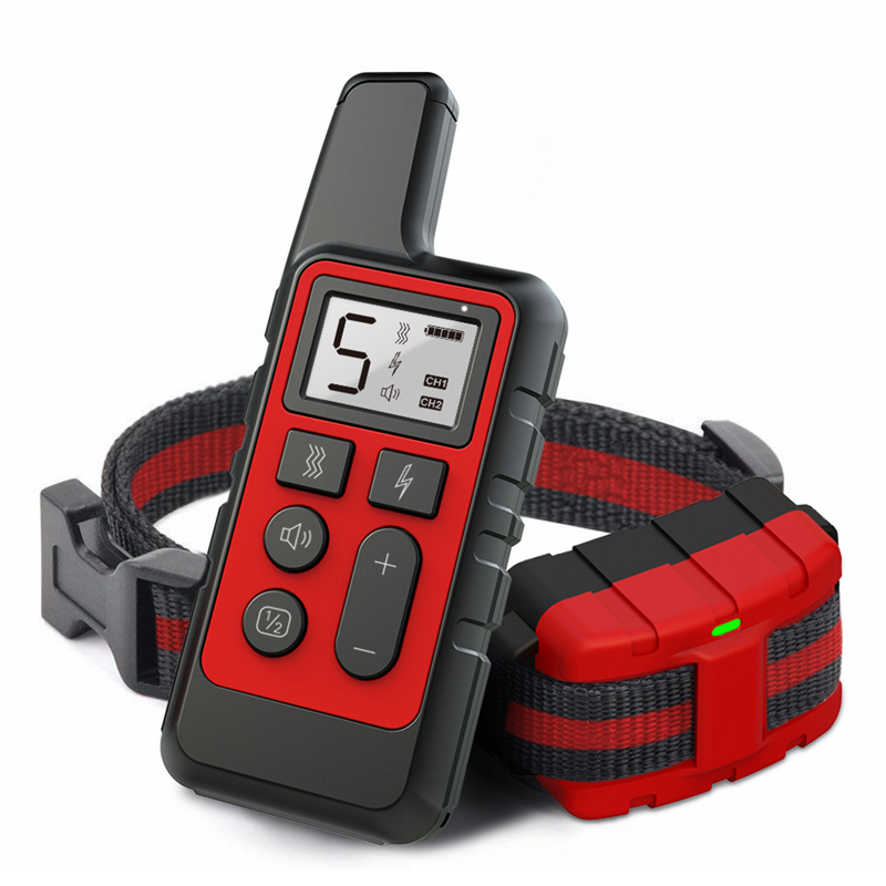 Dog Training Collars No Shock Bark Training Dog Collar IPX7 Waterpropf Dogs Slave Shock Electric Collar With Remote Range 1640ft