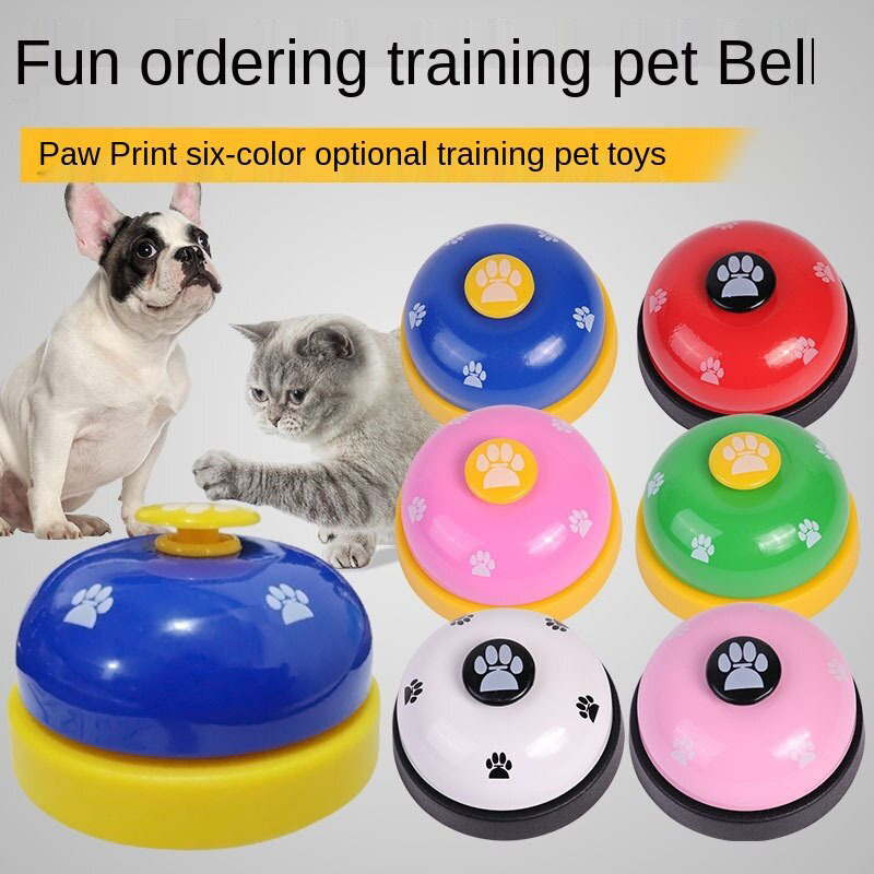 Wholesale Pet Call Feeding Reminder Dog Training Bells Toy Called Dinner Pet Clicker Ring Trainer Dog Training Button