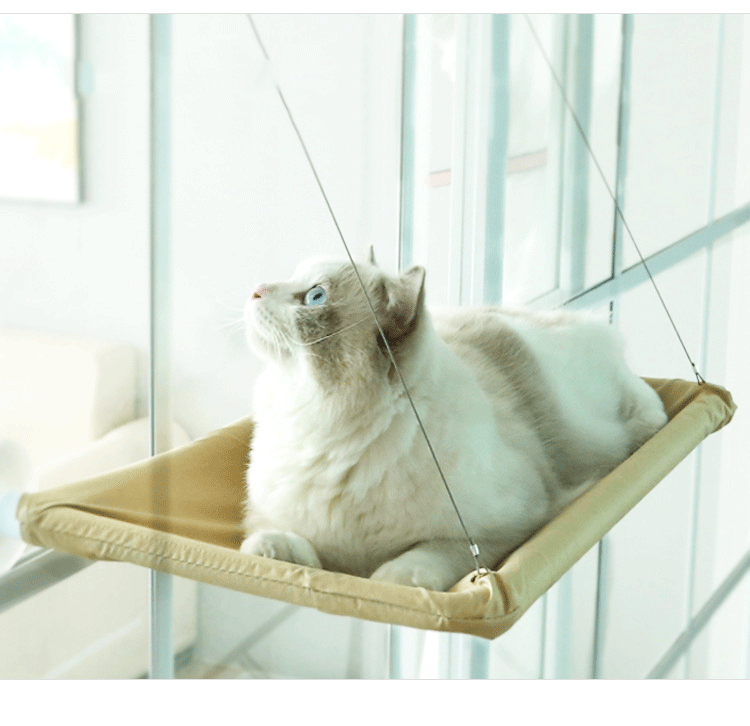 Safety Suction Cups Space Saving Indoor Hanging Bed Cat Seat Window Mounted Perch Cat Window Hammock Bed With Silicone Sucker