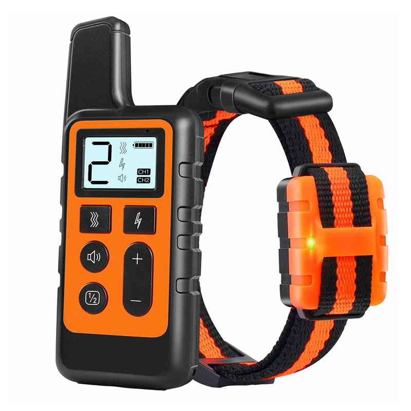 Dog Training Collars No Shock Bark Training Dog Collar IPX7 Waterpropf Dogs Slave Shock Electric Collar With Remote Range 1640ft