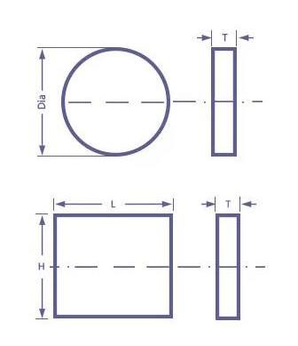 Sapphire windows substrate for telescope mirror blanks Optical glass windows