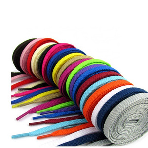 Wholesale Polyester Flat Colorful Shoelaces Custom Print Shoe Laces