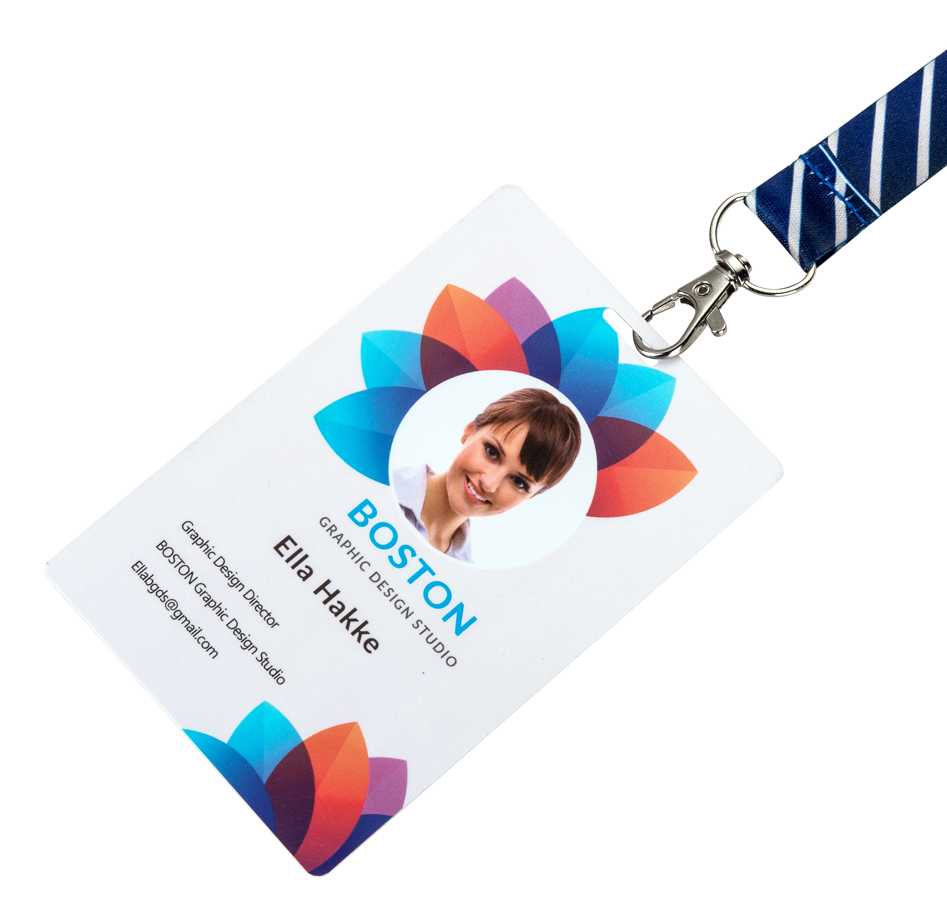 NO MOQ Custom PVC Staff ID business cards plastic name card 0.76mm thickness custom badge lapel pin holder pvc card