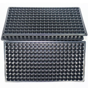 Large 200 Cells Reusable Black Plug Seed Tray Planting Starter Propagation Nursery Polystyrene Seedling Trays