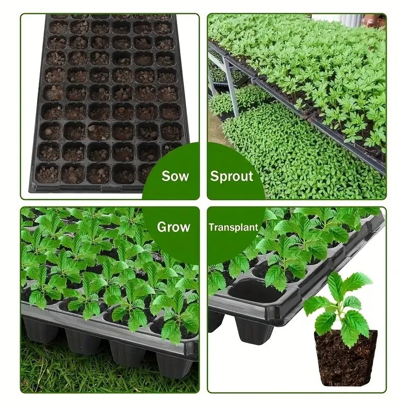 105 Cell Nursery Tray Seed Starter Propagation Germination Plastic Plant Plug Seedling Tray for Vegetables 32 Cell Plant Tray