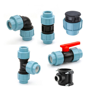 Pipe Fittings PP compression fittings Female threaded elbow garden water hose quick connector