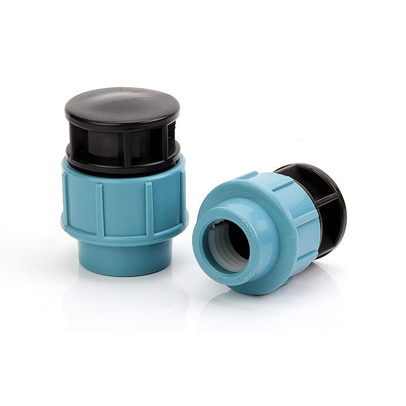 Drip Irrigation Fittings End Plugs PE Quick Connector Plastic Injection HDPE Coupling PP Compression Fittings