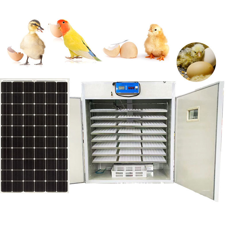 Full automatic 528 large chicken incubator hatching solar energy egg incubator solar powered commercial egg incubator for sale