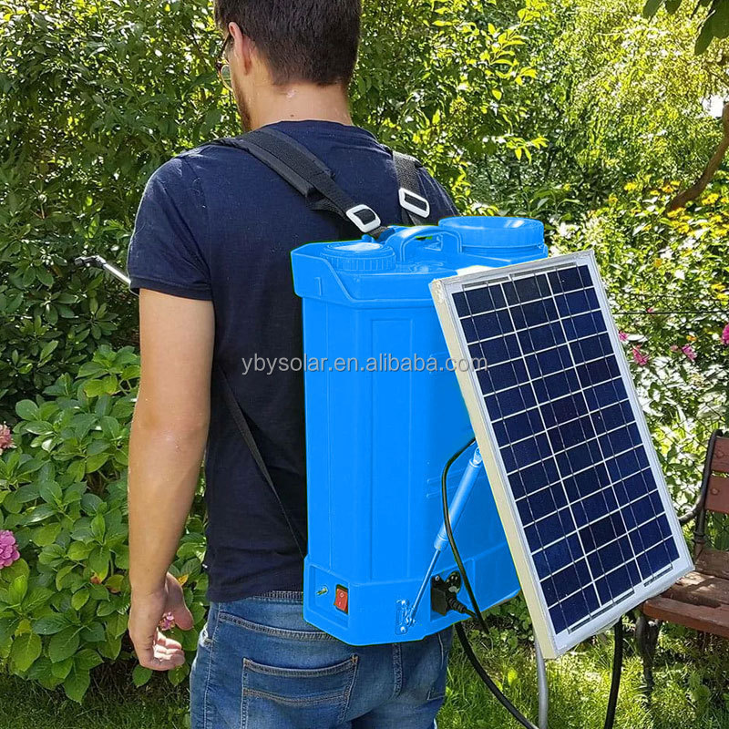 16L  Solar powered Sprayer Agricultural Knapsack Battery Operated Solar Knapsack Sprayer with solar panel For Agriculture