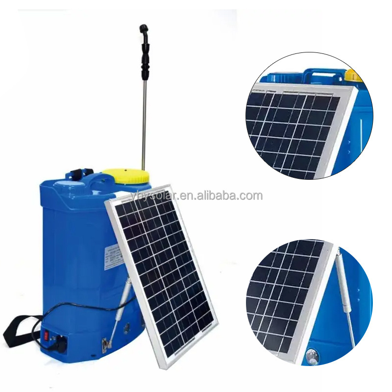 16L  Solar powered Sprayer Agricultural Knapsack Battery Operated Solar Knapsack Sprayer with solar panel For Agriculture