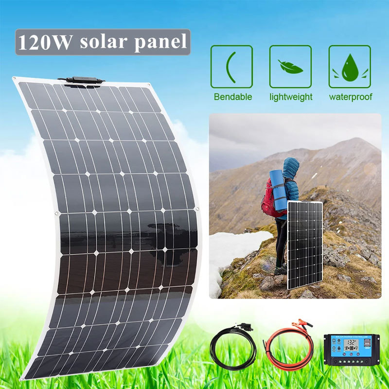 used foldable solar panel for portable power station flexible solar panels 100w 200w 300w thin film portable bandability