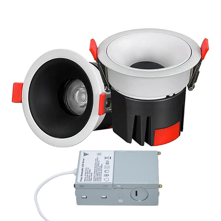 7w 10w 12w 15w 20w led downlight recessed ceiling pot light 100-120v adjustable anti glare usa dimmable downlight