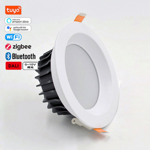 Aluminum 7w 10w 15w 20w 30w 40w tuya zigbee dimmable cct led downlight bluetooth smart downlight wifi