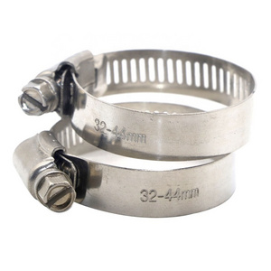 ZM Stainless steel 201 American type 32-44mm hose clamp inch size 1-3/4 hose clamp