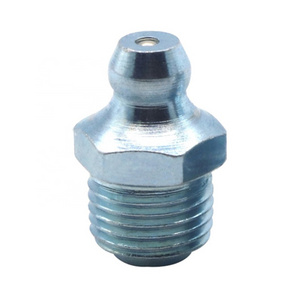 ZM Hydraulic SAE grease fitting 1 8 27 npt zinc plated grease nipple 1/8 NPT straight lubricating nipple