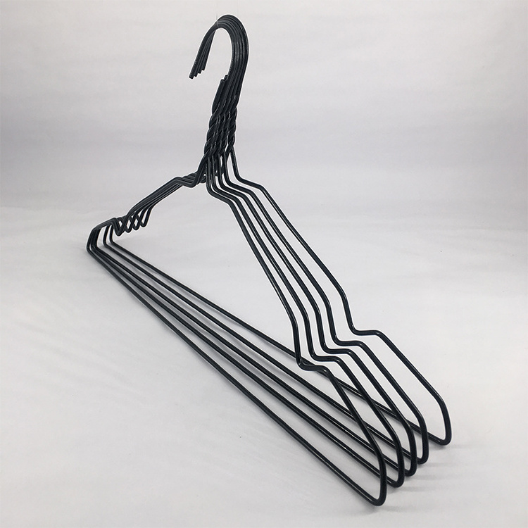 High Quality Metal Wire Laundry Wet Clothes Pvc Coated Metal Pants Trouser Hanger