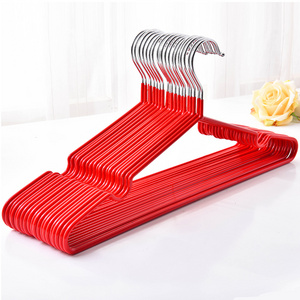 YC Wholesale Bulk Wire Colorful Pvc Coated Metal Clothes Hanger