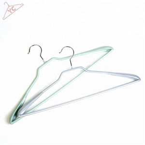 PVC coated metal clothes non-slip suit hanger with bar