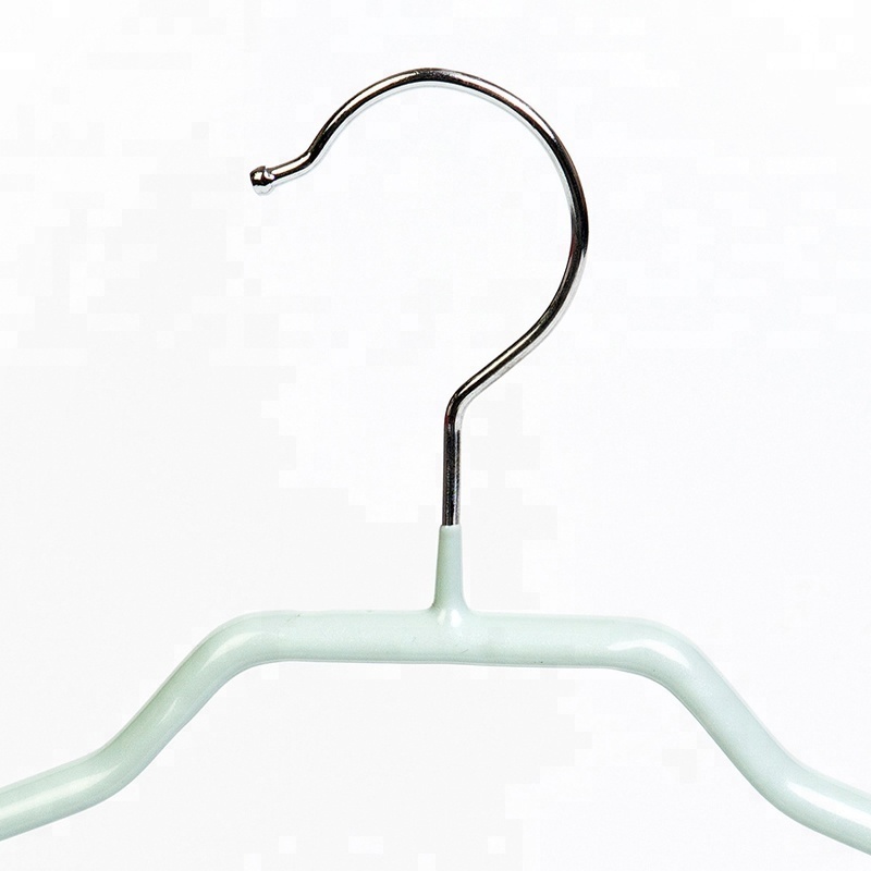 PVC coated metal clothes non-slip suit hanger with bar