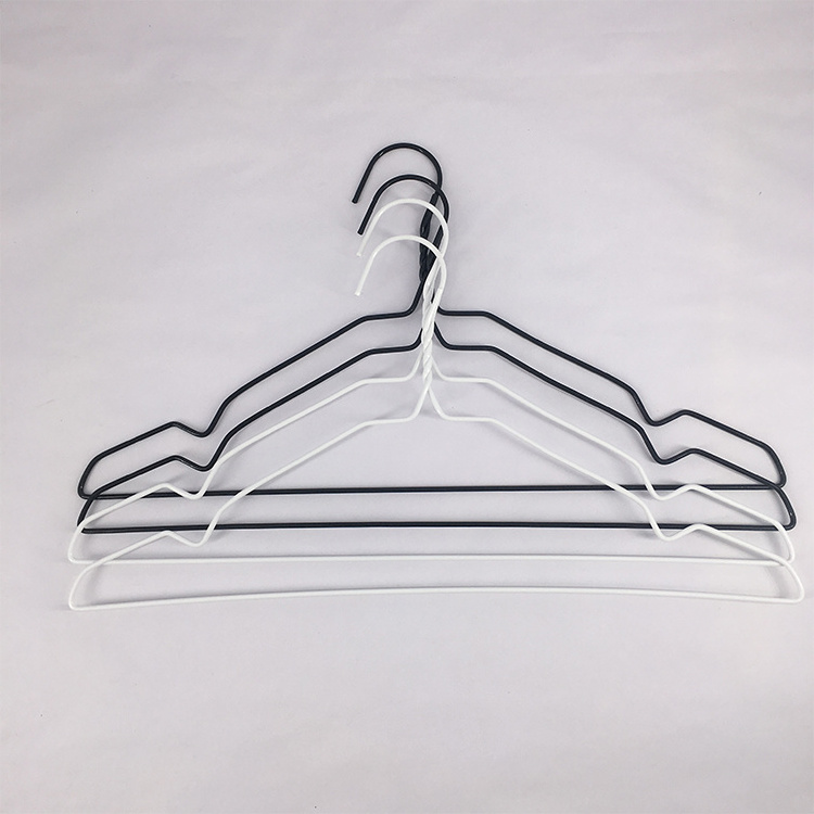 High Quality Metal Wire Laundry Wet Clothes Pvc Coated Metal Pants Trouser Hanger