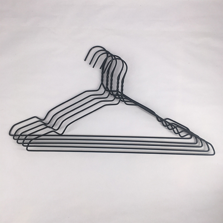 High Quality Metal Wire Laundry Wet Clothes Pvc Coated Metal Pants Trouser Hanger