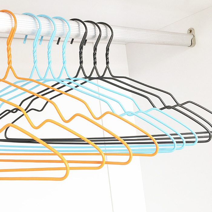 YC Wholesale PE Coated Metal Wire Hanger Shirt 16