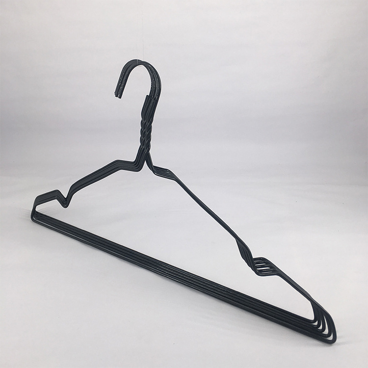 High Quality Metal Wire Laundry Wet Clothes Pvc Coated Metal Pants Trouser Hanger