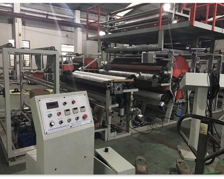 Spot China woven jute fabrics laminating machine