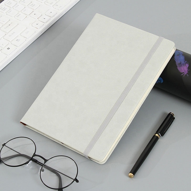 moleskine waterproof 500 sheets white wholesale printed elastic band made in china planner custom notebook with logo printing