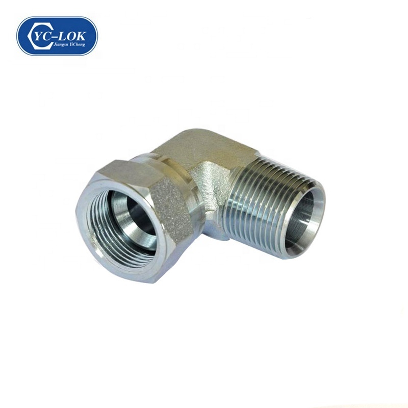 Hydraulic hose adapter 1E9 90 Degree Elbow Metric  Male O-Ring Quick release coupling  with Parker Standard