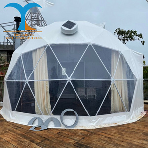 Factory glamping dome 6m sun shade net privacy screen tent house 6m dome home glamping tents circus tent