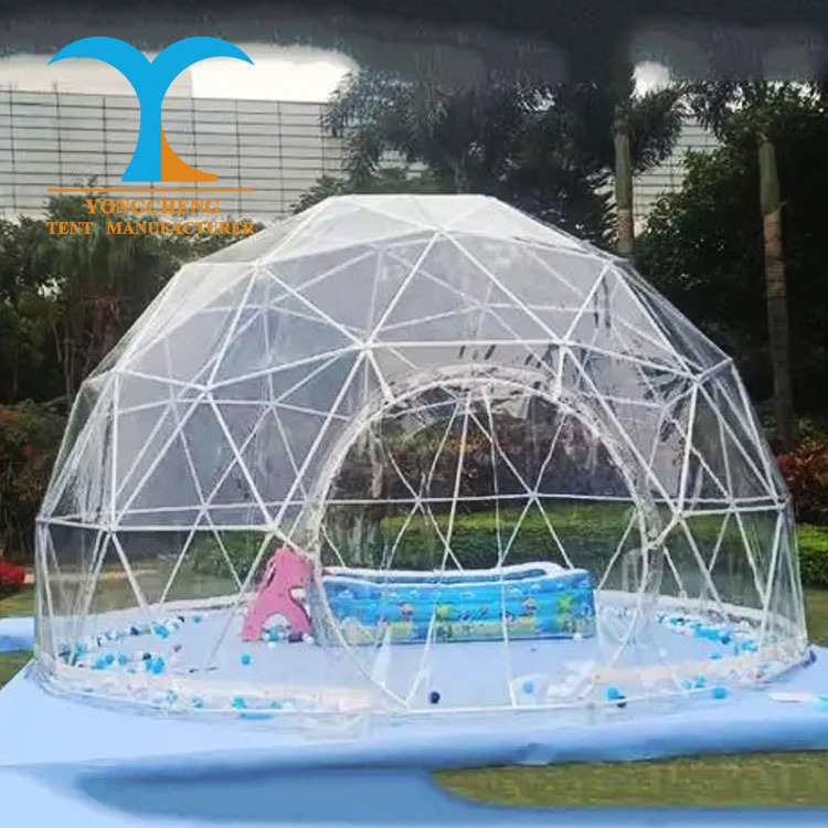 garden igloo pop up gazebo geodesic tent gazibo transparent roof top tents 4m little house camping