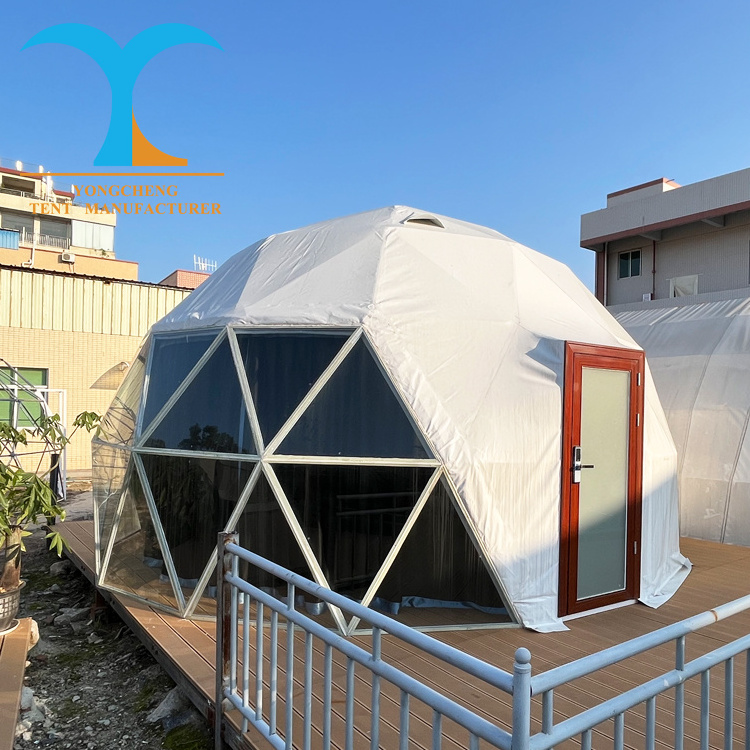 Factory glass igloo dome glass igloo dome tent house glass dome house pop up gazebo glamping luxury tent pop up with solar panel