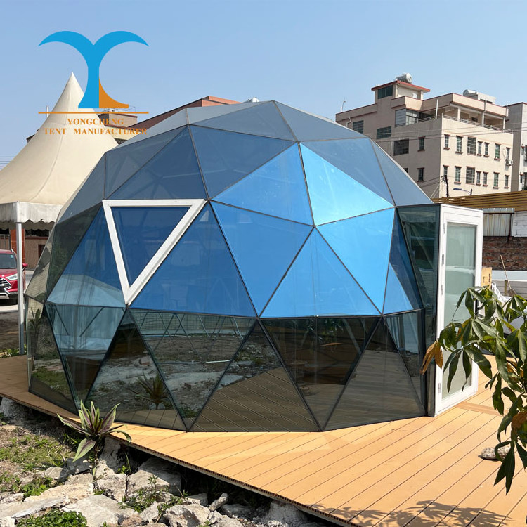 Factory glass igloo dome glass igloo dome tent house glass dome house pop up gazebo glamping luxury tent pop up with solar panel