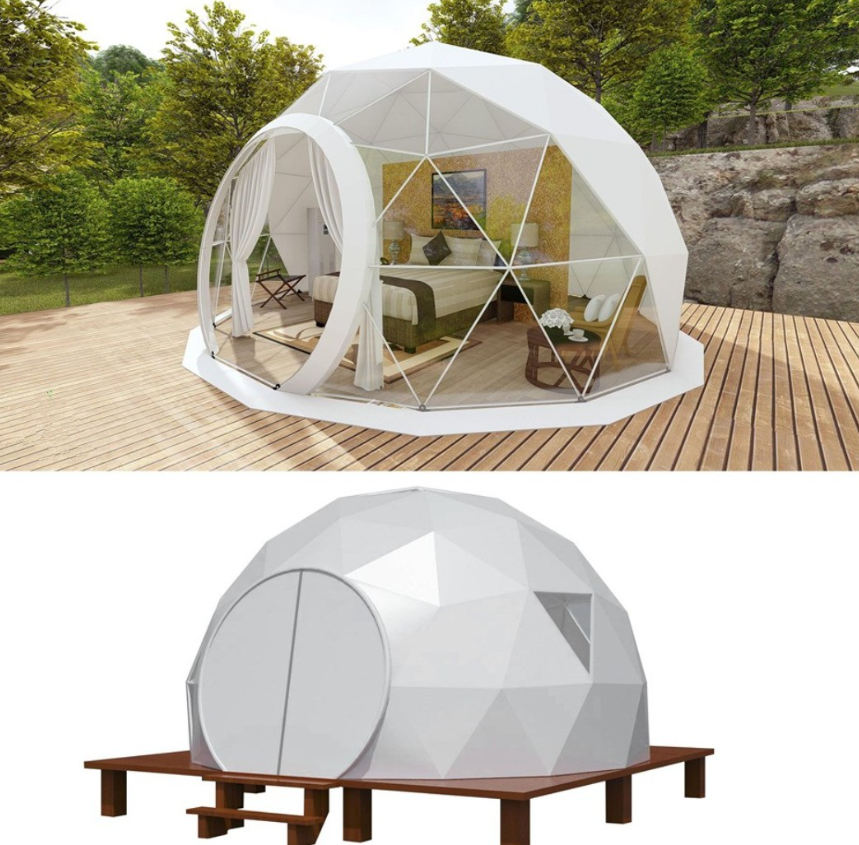 Dome Tent Hotel Resort Pvc Leisure Round igloo Geodesic Glamping dome house survival gear dome house prefab