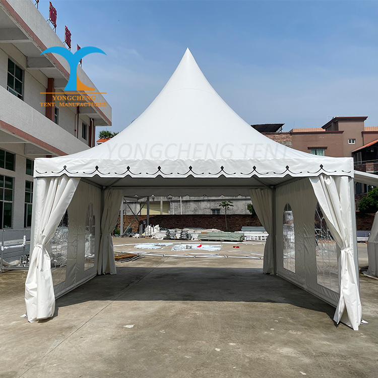 Commercial Trade Show Canopy Outdoor Windproof Tents For Events Chinese Pagoda Tent 5x5 Aluminium