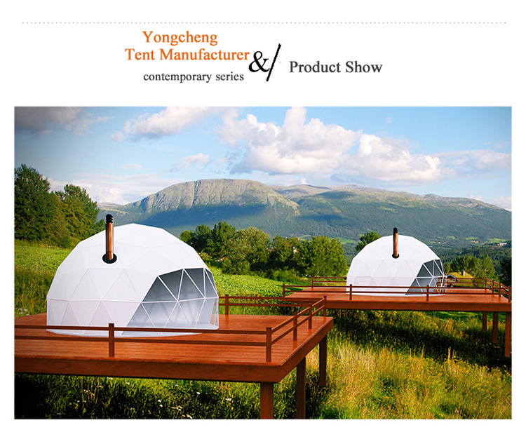 China Customized Diameter Transparent White Pvc Geodesic Dome Tent For Party Events