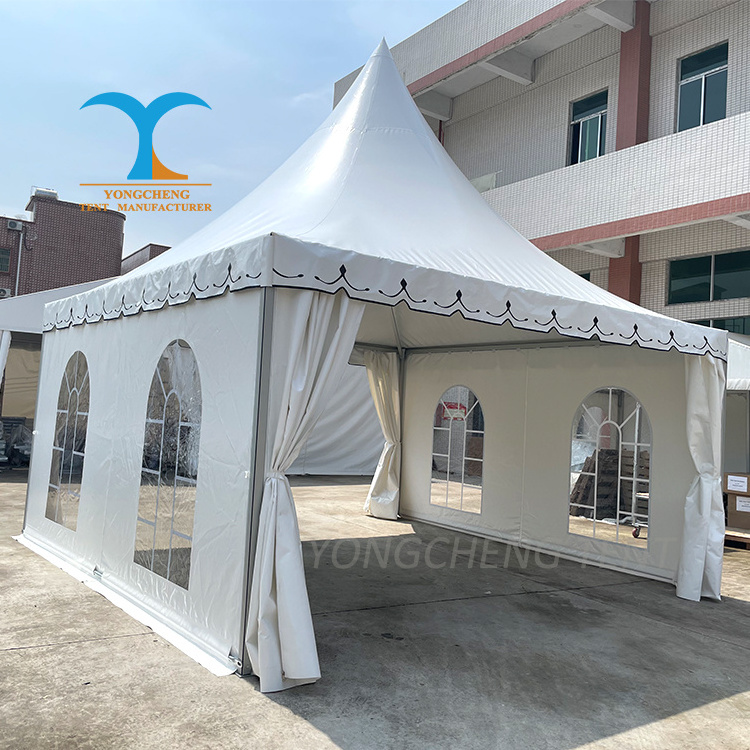 Commercial Trade Show Canopy Outdoor Windproof Tents For Events Chinese Pagoda Tent 5x5 Aluminium