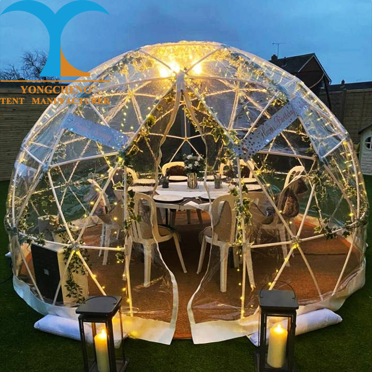 yurts tents clear roof tent top hard shell canopy dome igloo transparent tents dome house domegeodesic logistics