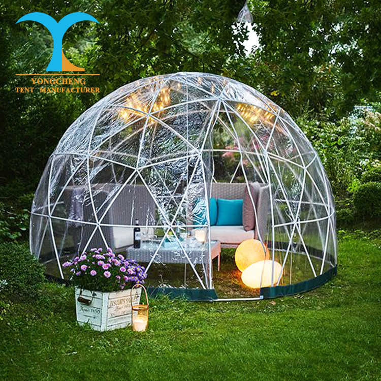 garden igloo pop up gazebo geodesic tent gazibo transparent roof top tents 4m little house camping