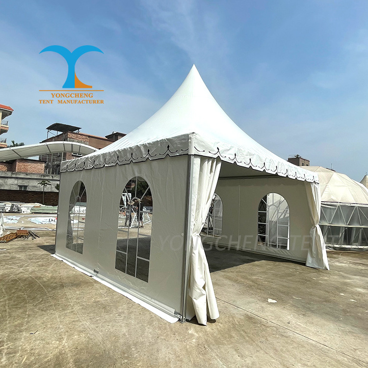 Commercial Trade Show Canopy Outdoor Windproof Tents For Events Chinese Pagoda Tent 5x5 Aluminium