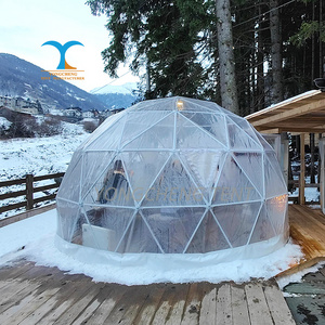 Transparent Geodesic Dome Tents Garden Igloo Round House Dome Tent For Restaurant Outdoor Dining