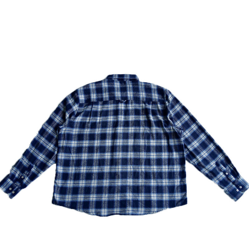 Men's 9 Colors Checked Shirts Custom Printed Long Sleeve Shirts High Quality Plaid Brushed Flannel Shirts